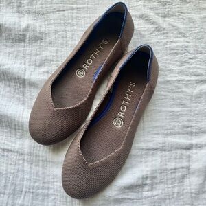 Rothy’s Flat in Mink - Size 8, Plum Mauve Brown Gray